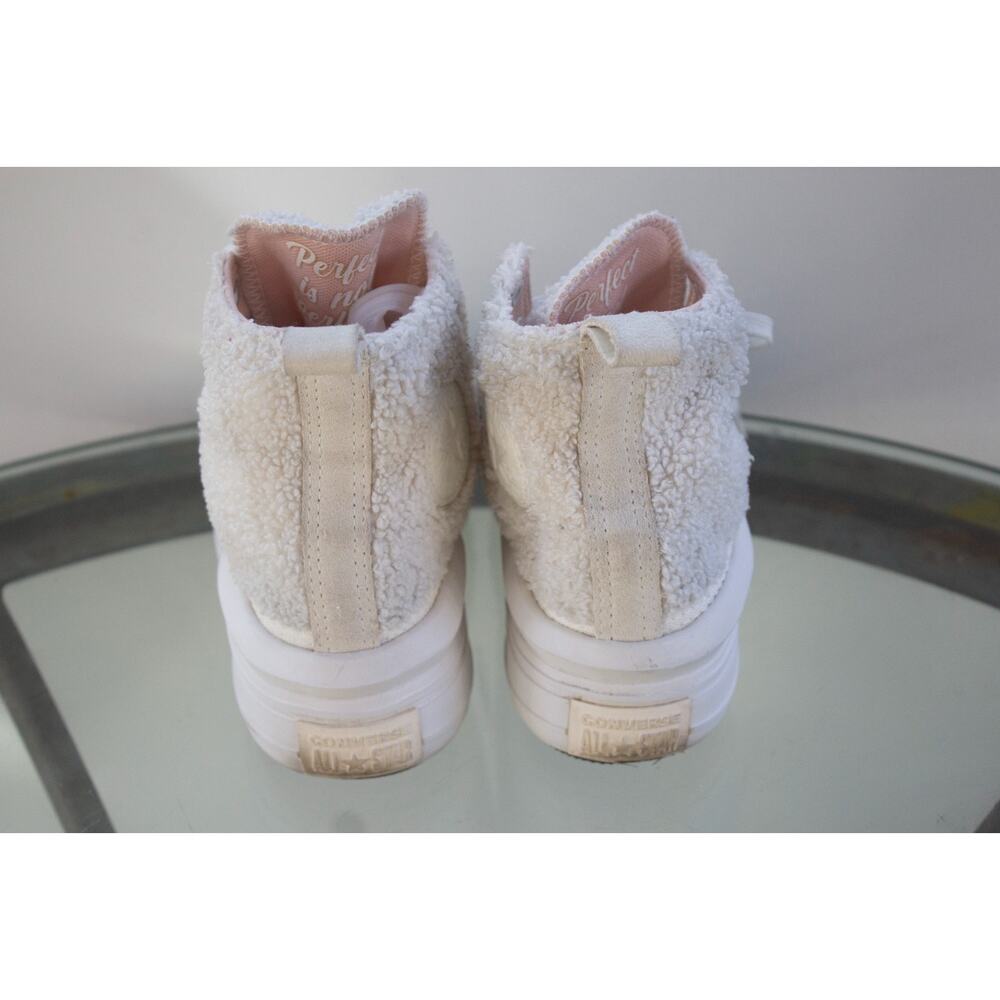 Chuck Taylor All Star Move High Perfect Is Not Perfect Egret 573074C Size 5.5 - Picture 8 of 11